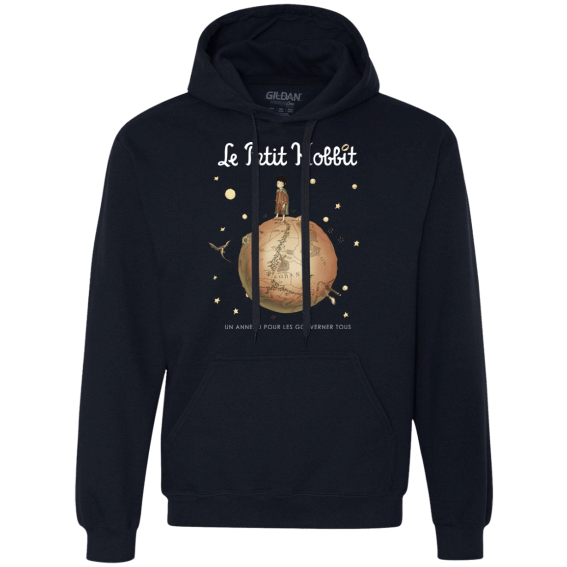 Sweatshirts Navy / Small Le Petit Hobbit Premium Fleece Hoodie