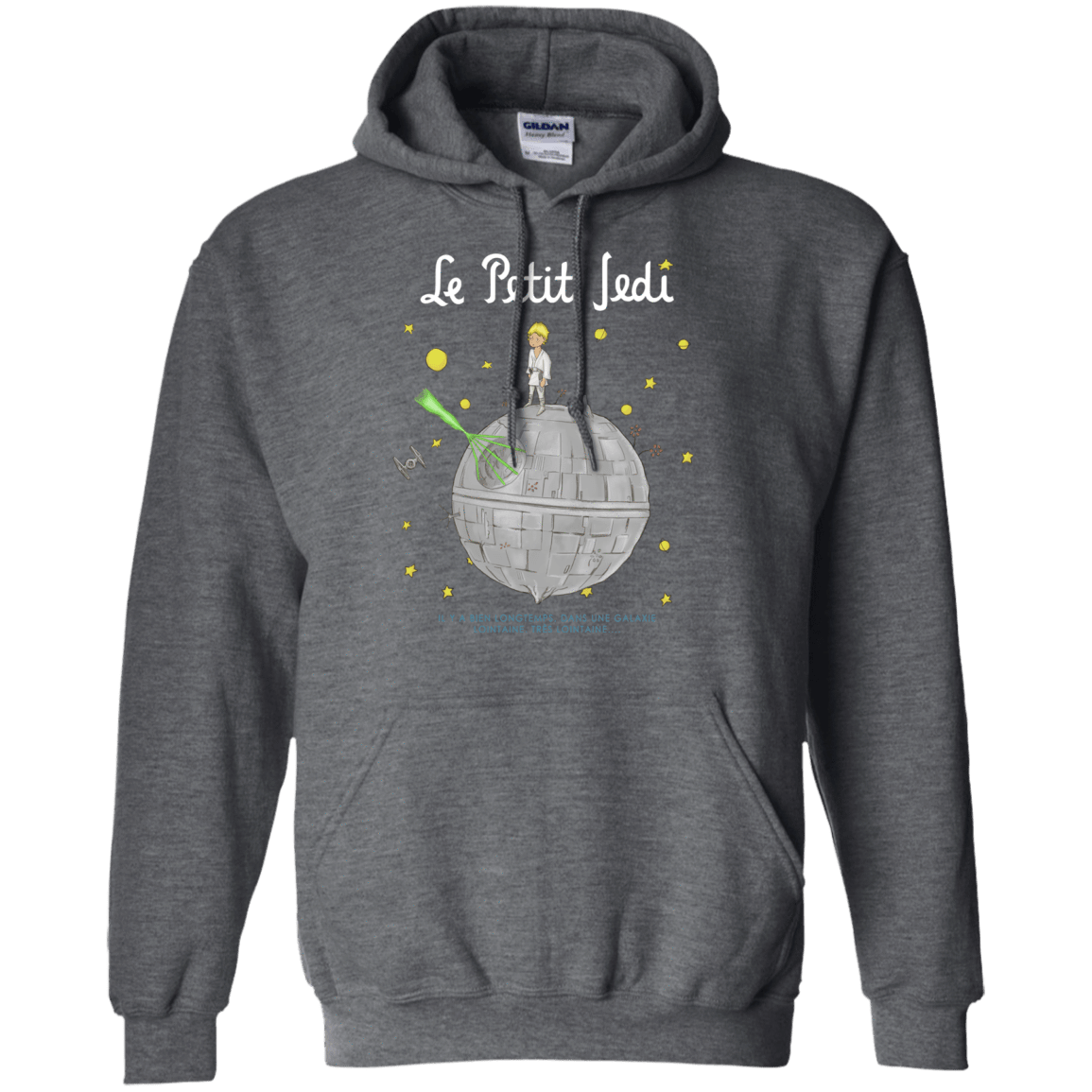 Sweatshirts Dark Heather / Small Le Petit Jedi Pullover Hoodie