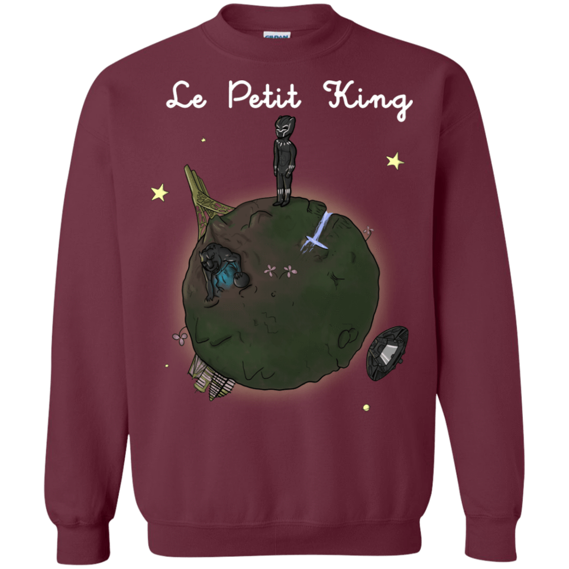 Sweatshirts Maroon / S Le Petit Prince Of Wakanda Crewneck Sweatshirt