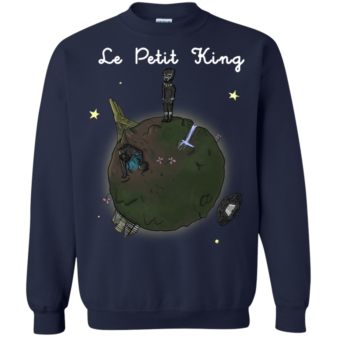 Sweatshirts Navy / S Le Petit Prince Of Wakanda Crewneck Sweatshirt