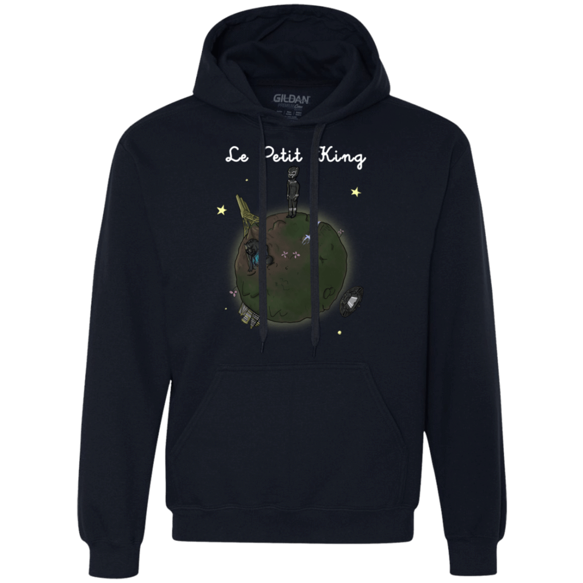 Sweatshirts Navy / S Le Petit Prince Of Wakanda Premium Fleece Hoodie