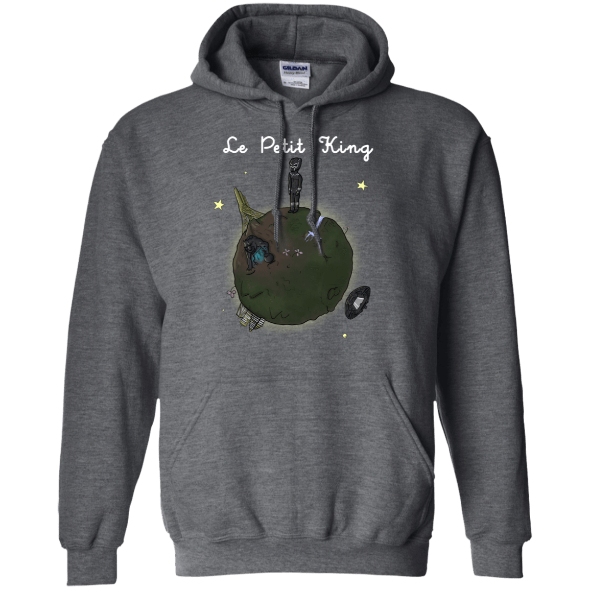 Sweatshirts Dark Heather / S Le Petit Prince Of Wakanda Pullover Hoodie