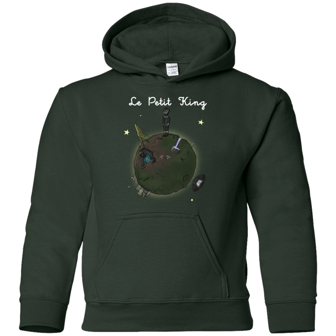 Sweatshirts Forest Green / YS Le Petit Prince Of Wakanda Youth Hoodie