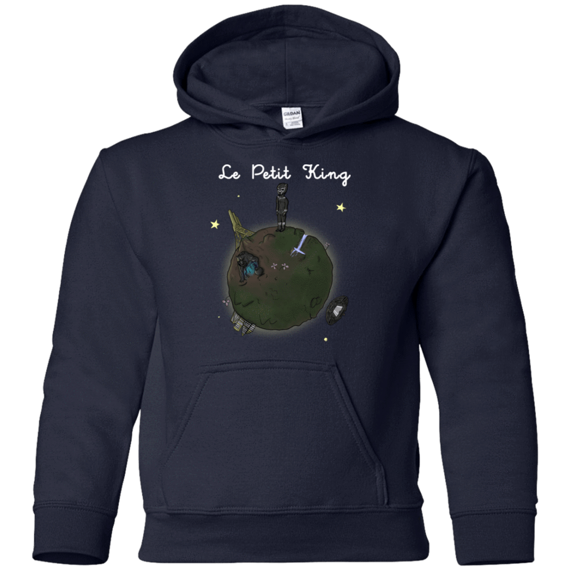 Sweatshirts Navy / YS Le Petit Prince Of Wakanda Youth Hoodie