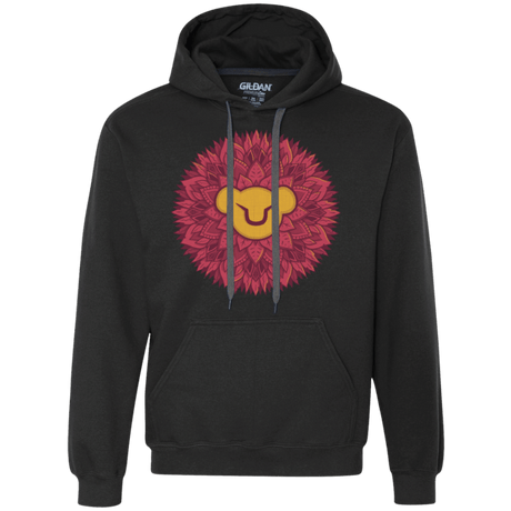 Sweatshirts Black / Small Leaf Mane Mandala Premium Fleece Hoodie