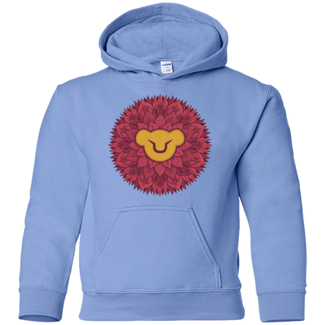 Sweatshirts Carolina Blue / YS Leaf Mane Mandala Youth Hoodie