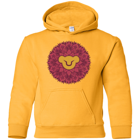 Sweatshirts Gold / YS Leaf Mane Mandala Youth Hoodie