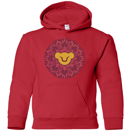 Sweatshirts Red / YS Leaf Mane Mandala Youth Hoodie