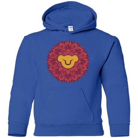 Sweatshirts Royal / YS Leaf Mane Mandala Youth Hoodie