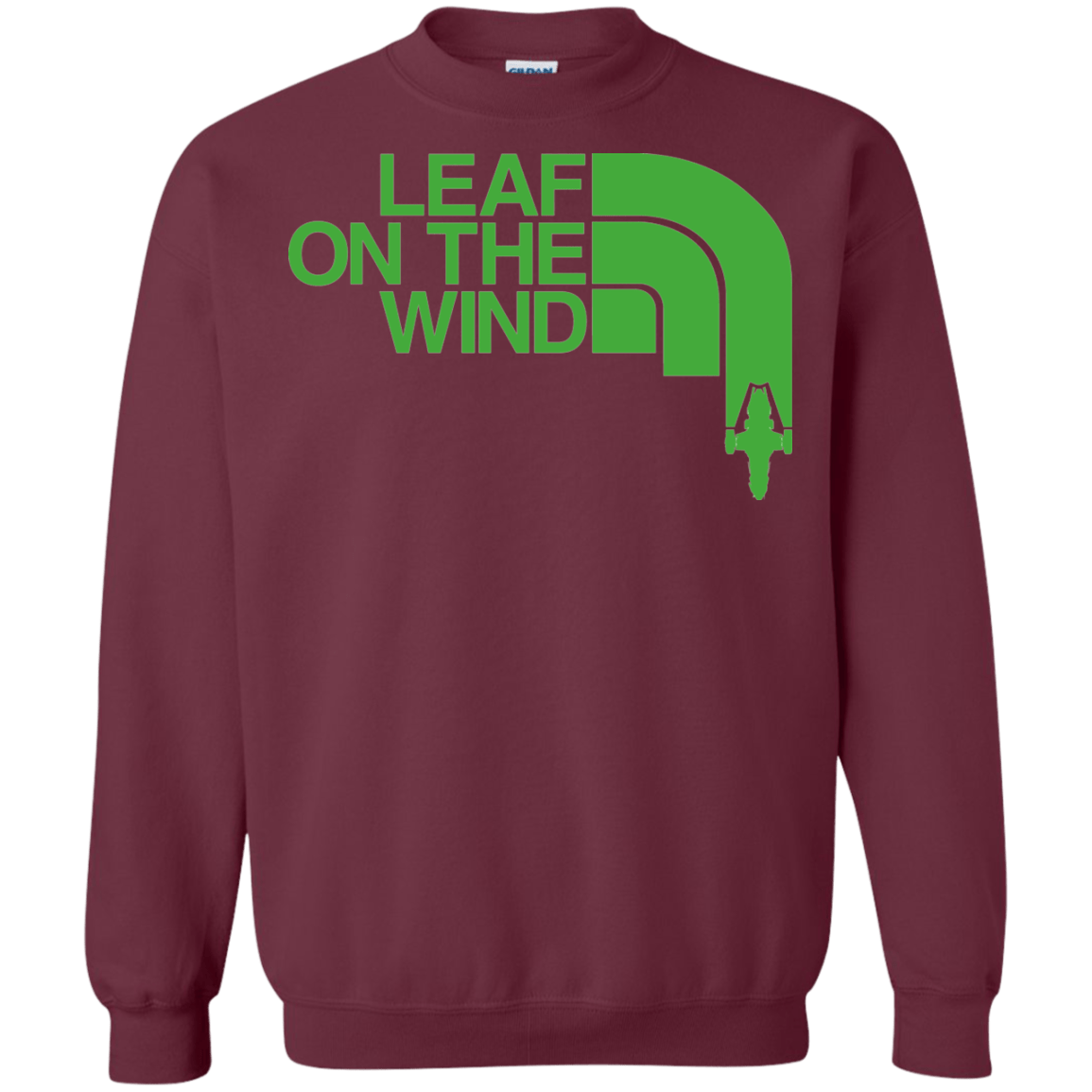 Sweatshirts Maroon / Small Leaf on the Wind Crewneck Sweatshirt