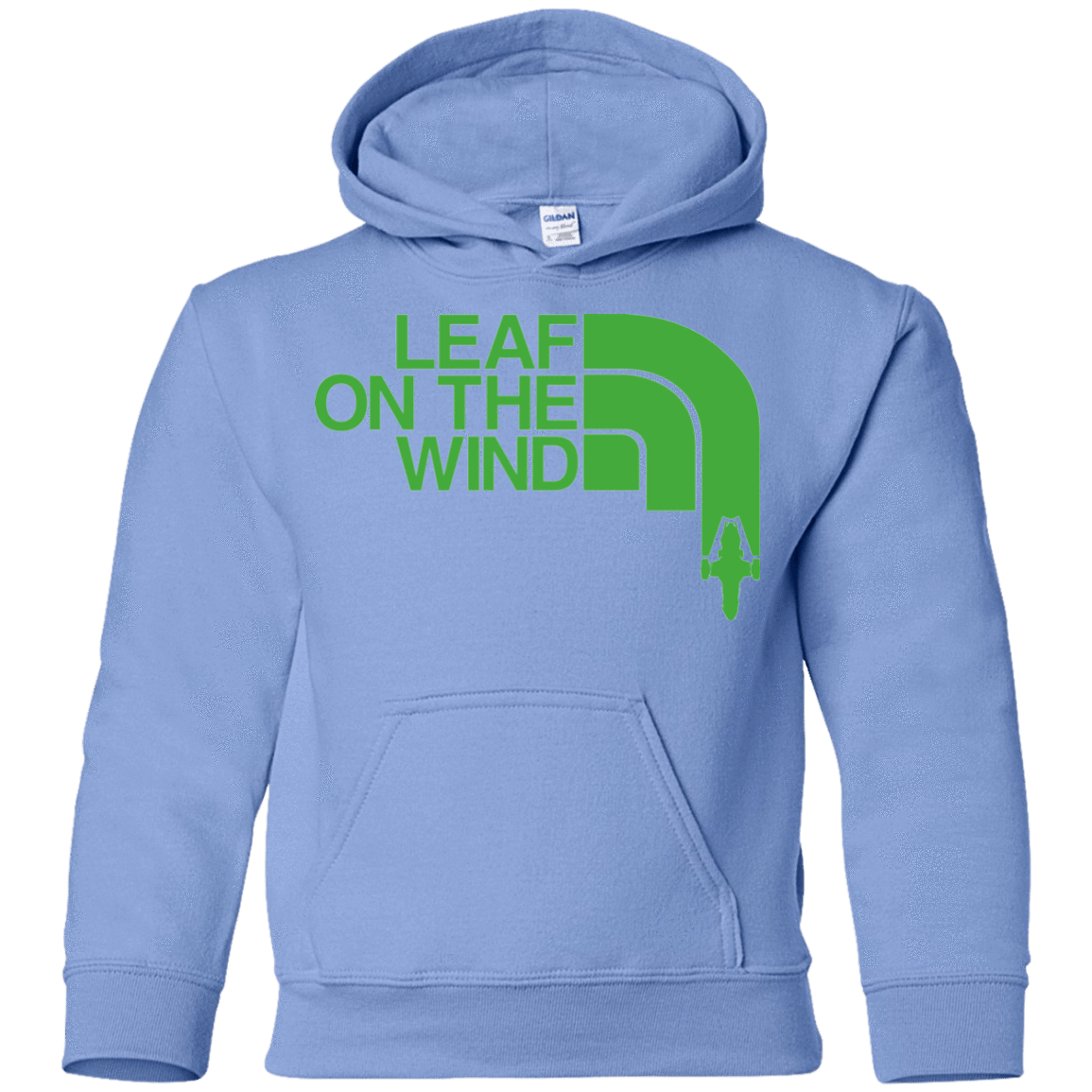 Sweatshirts Carolina Blue / YS Leaf on the Wind Youth Hoodie