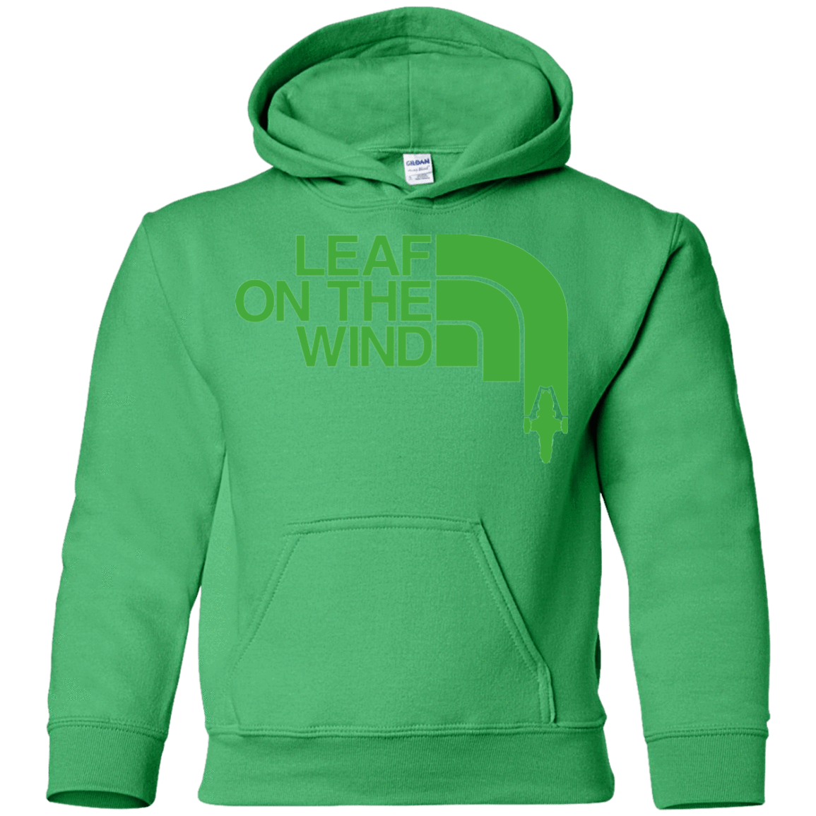 Sweatshirts Irish Green / YS Leaf on the Wind Youth Hoodie
