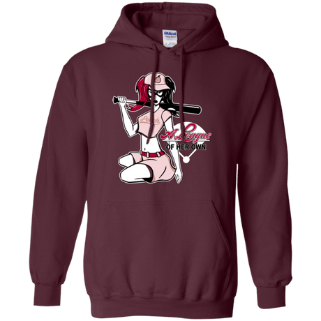 Sweatshirts Maroon / Small League of Her Own Pullover Hoodie