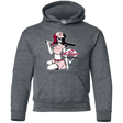 Sweatshirts Dark Heather / YS League of Her Own Youth Hoodie