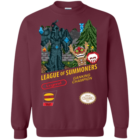 Sweatshirts Maroon / Small League of Summoners Crewneck Sweatshirt