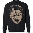 Sweatshirts Black / Small Leather Face Grunge Crewneck Sweatshirt