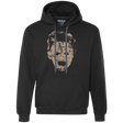 Sweatshirts Black / Small Leather Face Grunge Premium Fleece Hoodie