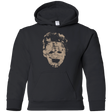 Sweatshirts Black / YS Leather Face Grunge Youth Hoodie