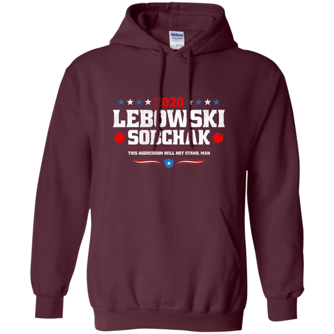 Sweatshirts Maroon / Small Lebowski Sobchak Pullover Hoodie