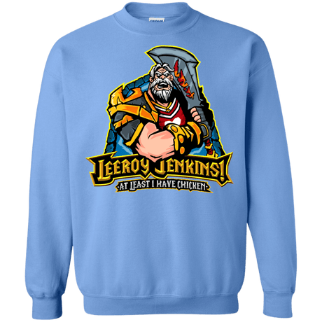 Sweatshirts Carolina Blue / Small Leeroy Jenkins Crewneck Sweatshirt