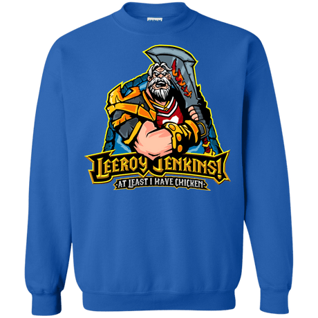 Sweatshirts Royal / Small Leeroy Jenkins Crewneck Sweatshirt