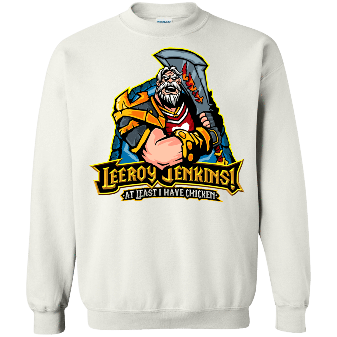 Sweatshirts White / Small Leeroy Jenkins Crewneck Sweatshirt