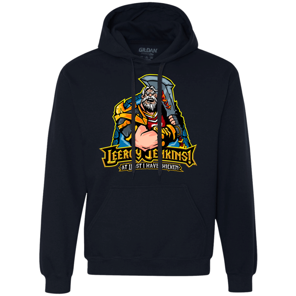 Sweatshirts Navy / Small Leeroy Jenkins Premium Fleece Hoodie