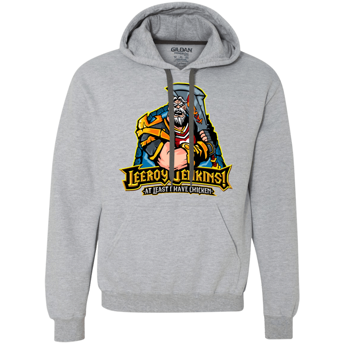 Sweatshirts Sport Grey / Small Leeroy Jenkins Premium Fleece Hoodie