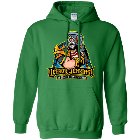 Sweatshirts Irish Green / Small Leeroy Jenkins Pullover Hoodie