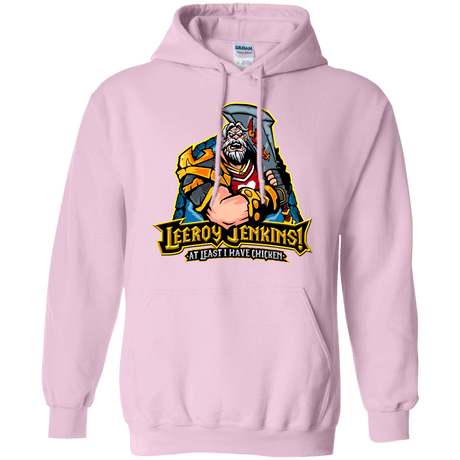 Sweatshirts Light Pink / Small Leeroy Jenkins Pullover Hoodie