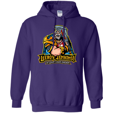 Sweatshirts Purple / Small Leeroy Jenkins Pullover Hoodie