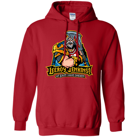 Sweatshirts Red / Small Leeroy Jenkins Pullover Hoodie