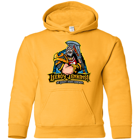 Sweatshirts Gold / YS Leeroy Jenkins Youth Hoodie