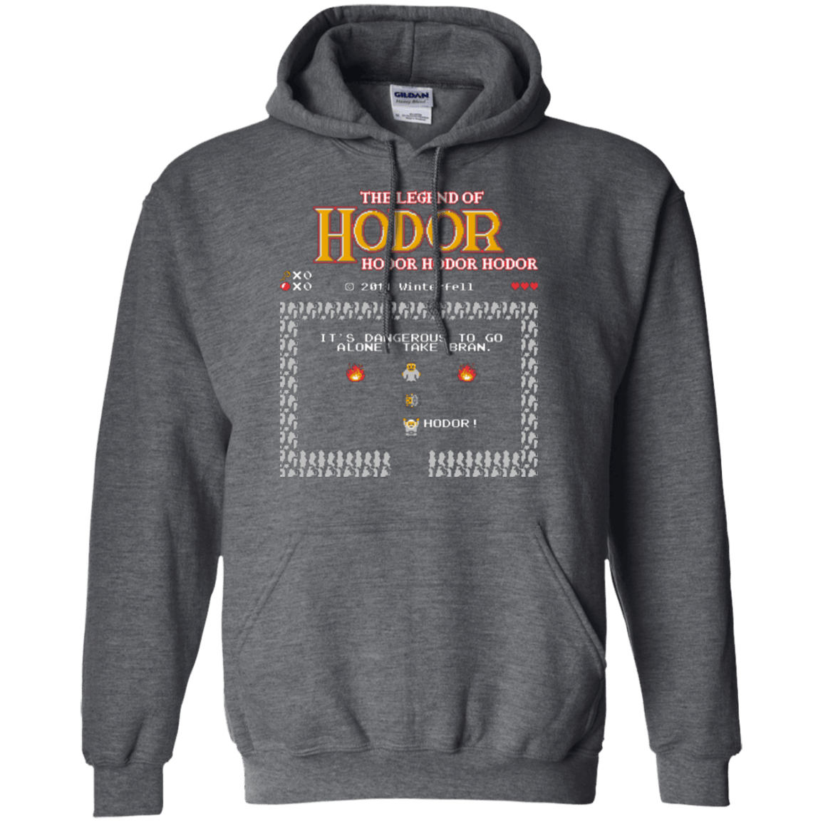 Sweatshirts Dark Heather / Small Legend of Hodor Pullover Hoodie