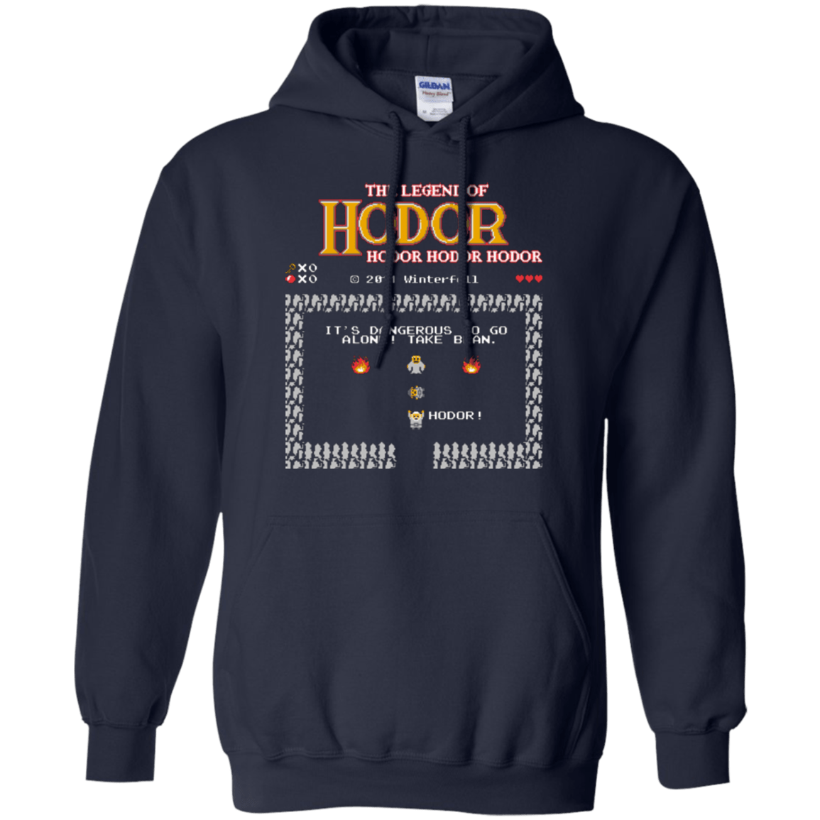 Sweatshirts Navy / Small Legend of Hodor Pullover Hoodie
