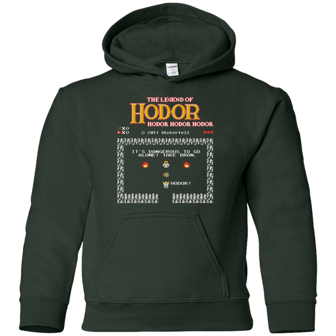 Sweatshirts Forest Green / YS Legend of Hodor Youth Hoodie