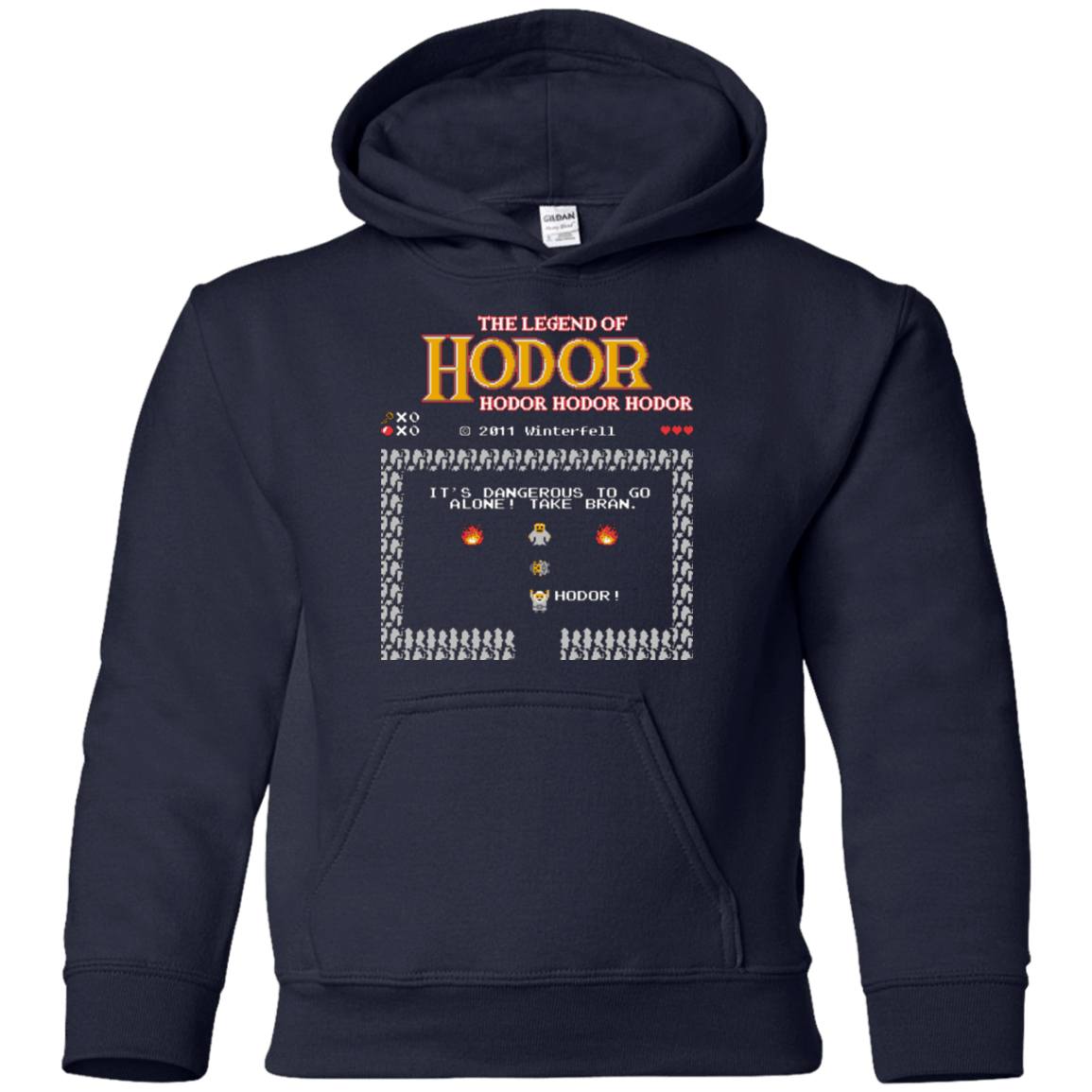 Sweatshirts Navy / YS Legend of Hodor Youth Hoodie