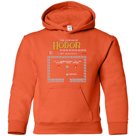 Sweatshirts Orange / YS Legend of Hodor Youth Hoodie