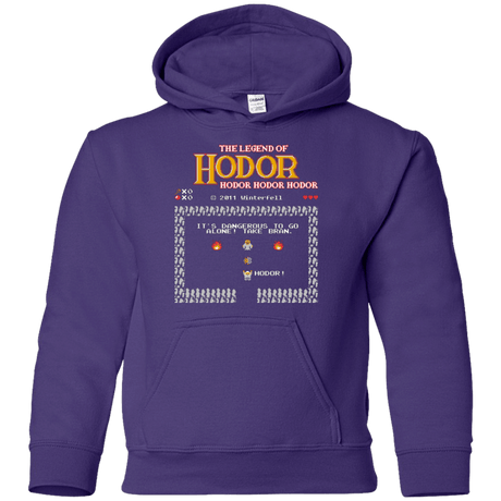 Sweatshirts Purple / YS Legend of Hodor Youth Hoodie