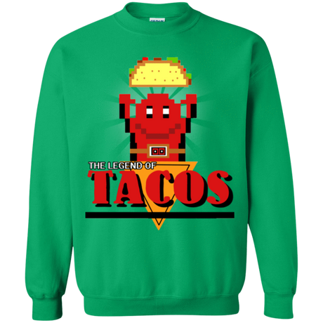 Sweatshirts Irish Green / Small Legend of Tacos Crewneck Sweatshirt