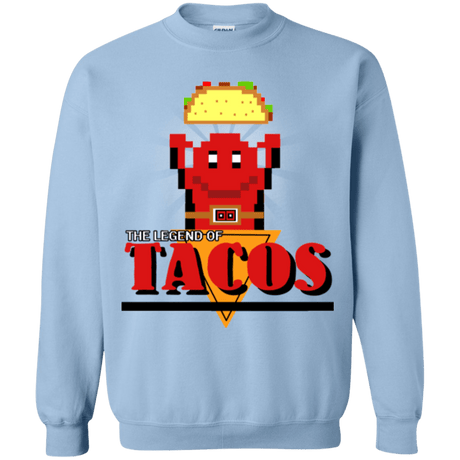 Sweatshirts Light Blue / Small Legend of Tacos Crewneck Sweatshirt