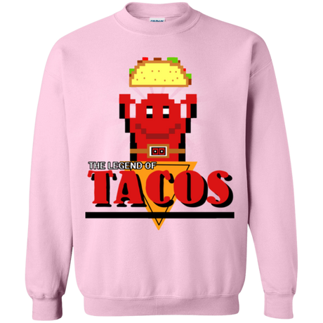 Sweatshirts Light Pink / Small Legend of Tacos Crewneck Sweatshirt