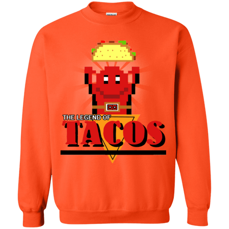 Sweatshirts Orange / Small Legend of Tacos Crewneck Sweatshirt