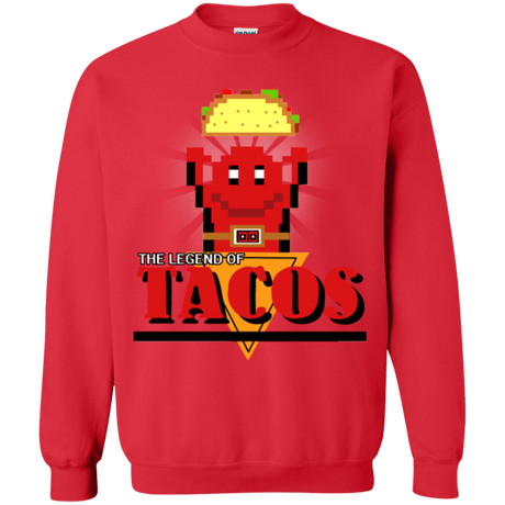 Sweatshirts Red / Small Legend of Tacos Crewneck Sweatshirt