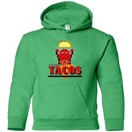 Sweatshirts Irish Green / YS Legend of Tacos Youth Hoodie