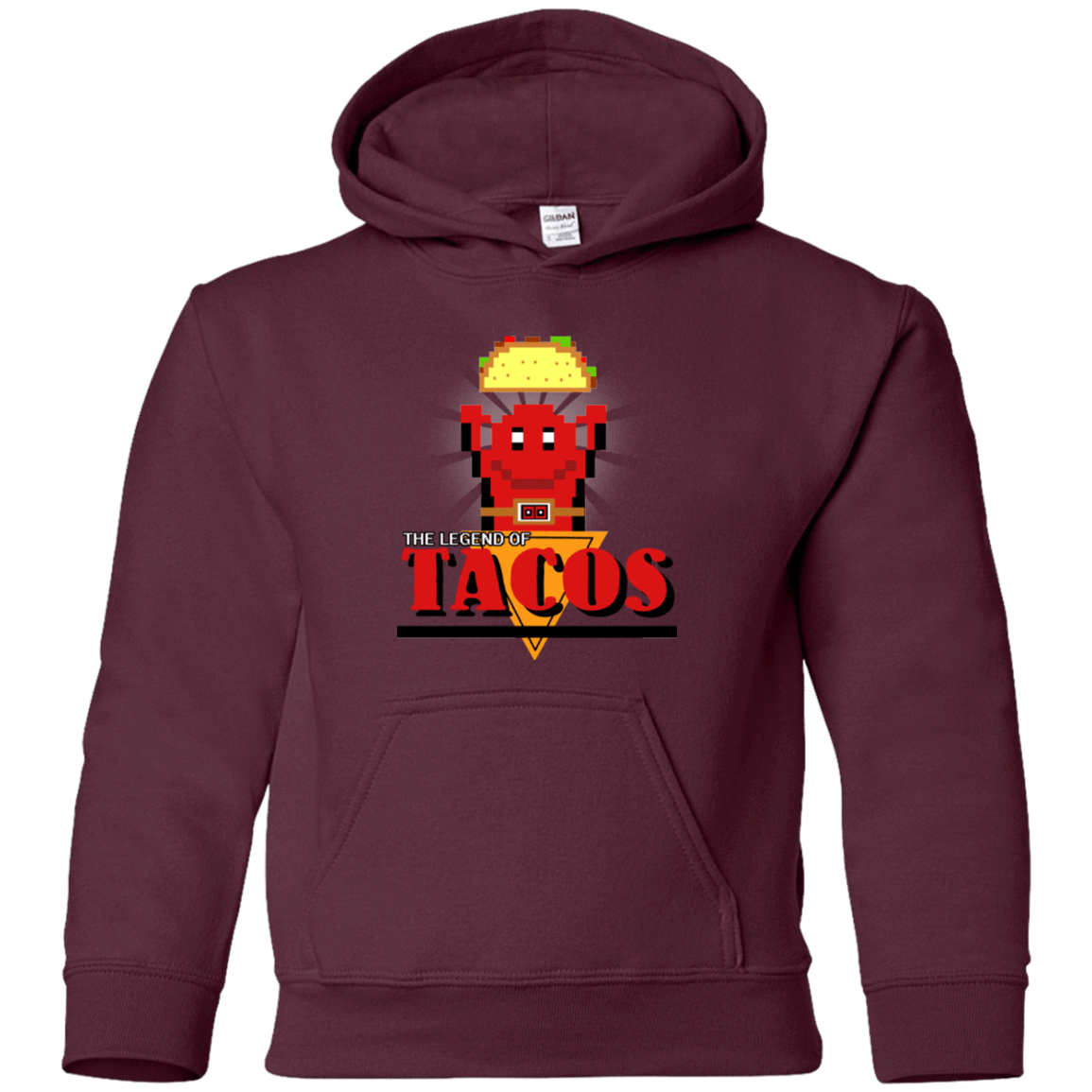 Sweatshirts Maroon / YS Legend of Tacos Youth Hoodie