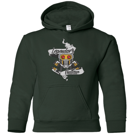 Sweatshirts Forest Green / YS Legendary Outlaw Youth Hoodie