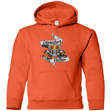 Sweatshirts Orange / YS Legendary Outlaw Youth Hoodie