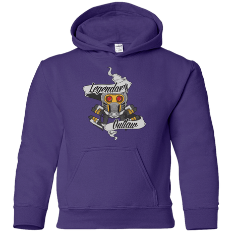 Sweatshirts Purple / YS Legendary Outlaw Youth Hoodie