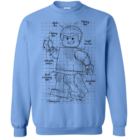 Sweatshirts Carolina Blue / S Lego Plan Crewneck Sweatshirt